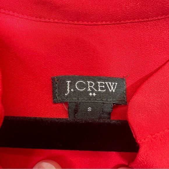 J crew blouse red/orange small - Picture 12 of 14
